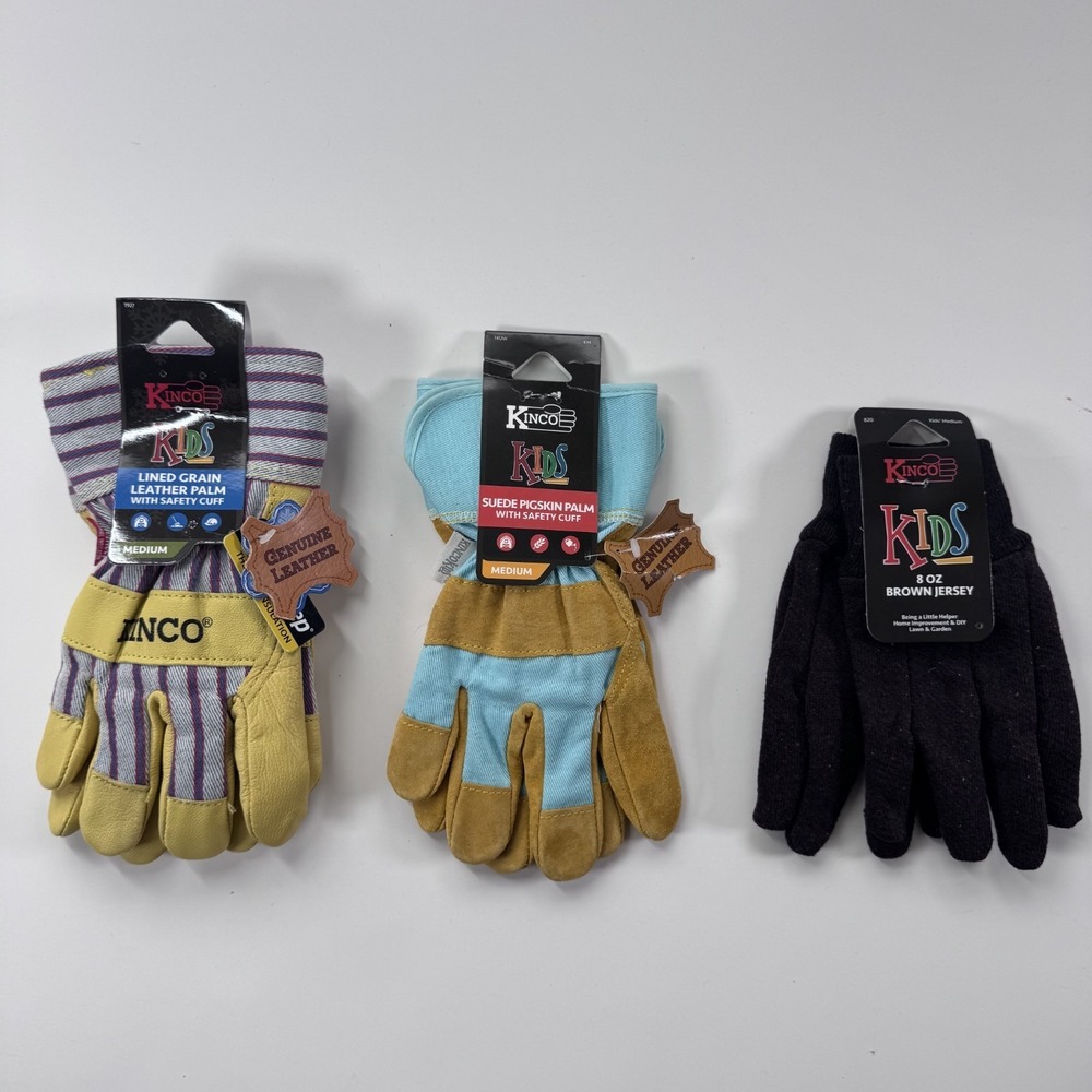 KINCO Kids Medium Glove Bundle x 3 Snow Glove‎ Farm Ranch Lawn Garden